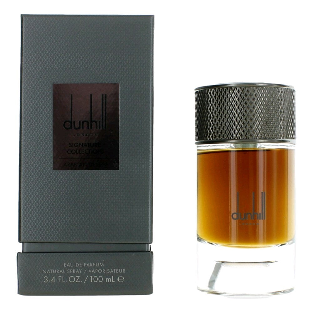 Dunhill Arabian Desert by Alfred Dunhill Eau de Parfum | Pink Pepper Bergamot Saffron Oud Amber Musk | Men 3.4 oz