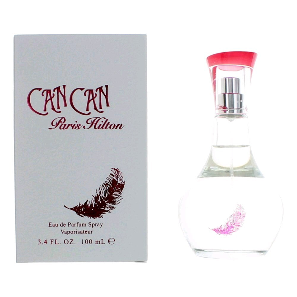 Can Can by Paris Hilton Eau de Parfum | Clementine Cassis Nectarine Wild Orchid Orange Blossom Musk | Women 3.4 oz