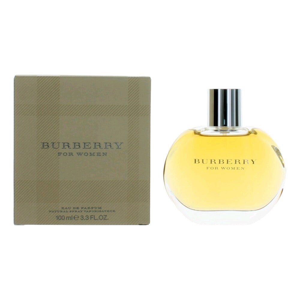 Burberry by Burberry Eau de Parfum | Peach Rose Sandalwood Amber Musk | Women 3.3 oz