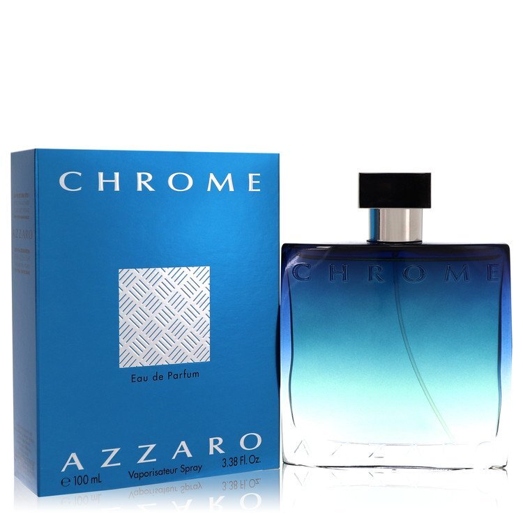 Chrome by Azzaro Cologne Eau de Parfum Spray 3.4 oz for Men | Aromatic Fresh Fragrance