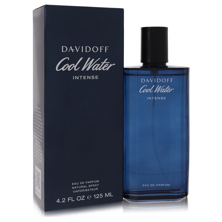 Cool Water Intense by Davidoff Cologne Eau de Parfum Spray 4.2 oz for Men | Aquatic Tropical Fragrance