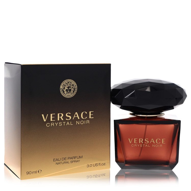 Crystal Noir by Versace Eau De Parfum Spray for Women – Gardenia, Peony & Sandalwood – 3 oz EDP