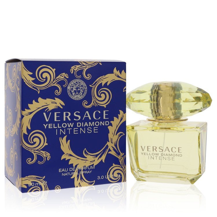 Versace Yellow Diamond Intense by Versace Eau De Parfum Spray for Women – Pear, Orange Blossom & Neroli – 3 oz EDP