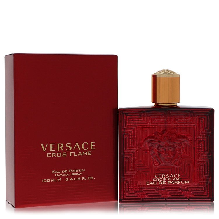 Versace Eros Flame by Versace Eau De Parfum Spray for Men – Black Pepper, Orange & Rosemary – 3.4 oz EDP