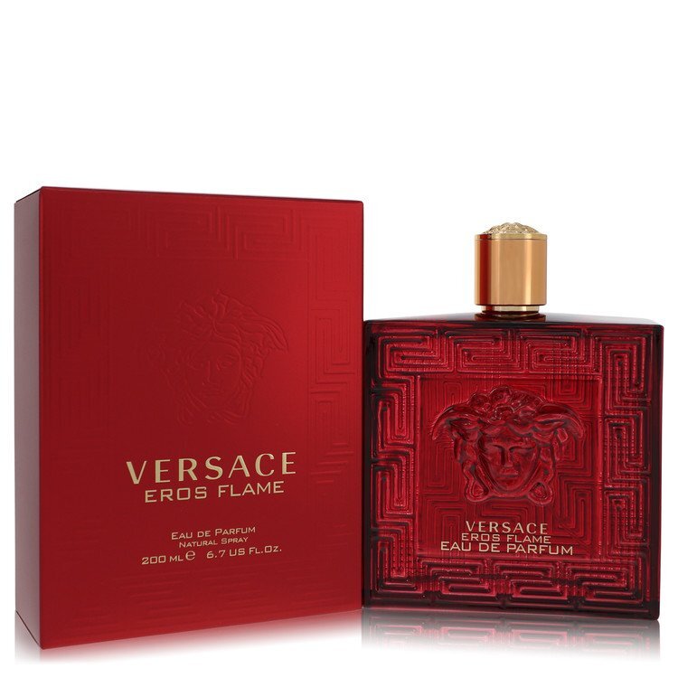 Versace Eros Flame by Versace Eau De Parfum Spray for Men – Black Pepper, Orange & Rosemary – 6.7 oz EDP