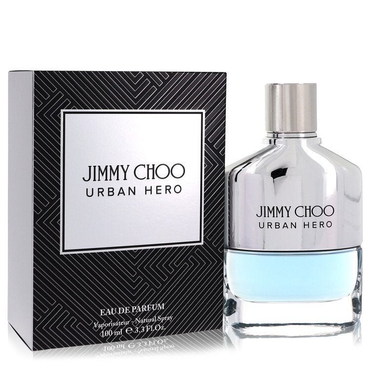 Jimmy Choo Urban Hero by Jimmy Choo | Eau de Parfum Spray 3.3 oz Men | Aromatic Woody Fragrance