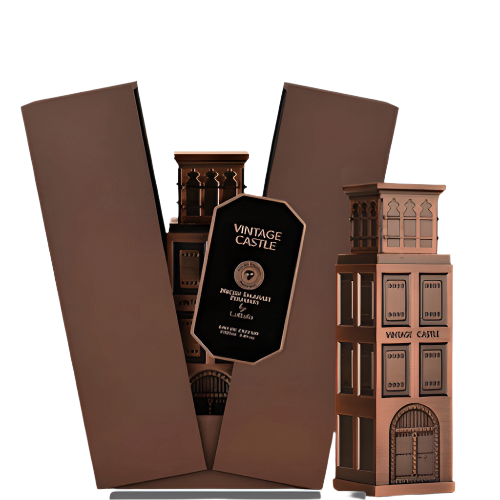 Lattafa Niche Emarati Vintage Castle by Lattafa – Spicy Leather Men's Eau de Parfum | Plum, Saffron Leather & Amber | 3.4 oz EDP