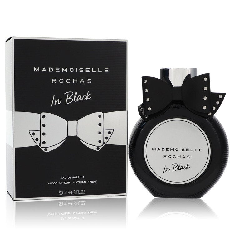 Mademoiselle Rochas In Black by Rochas – Dark Floral Women's Eau de Parfum | Bergamot, Blackberry & Rose | 3 oz EDP