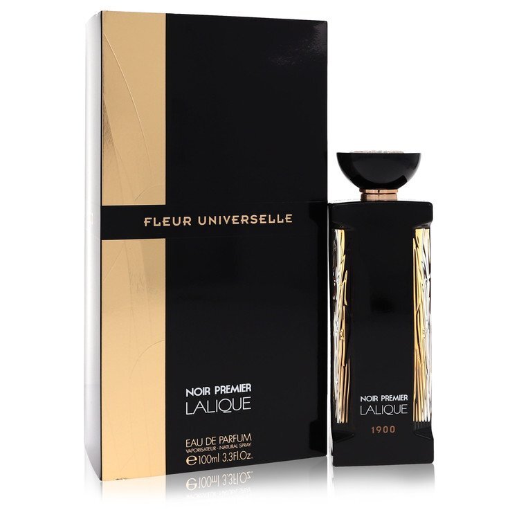Lalique Fleur Universelle Noir Premier by Lalique – Spicy Oriental Unisex Eau de Parfum | Cardamom, Rum & Myrrh | 3.3 oz EDP