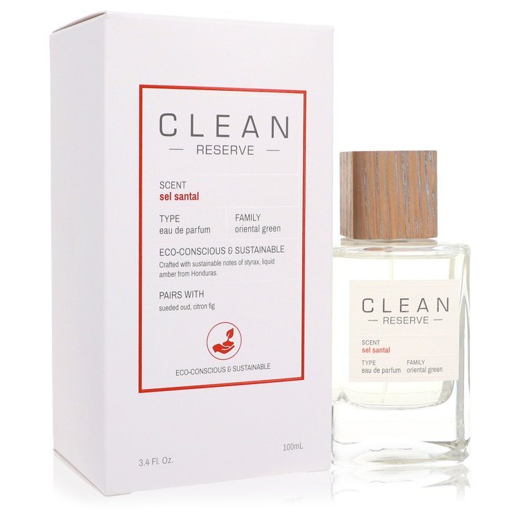 Clean Reserve Sel Santal by Clean – Woody Floral Unisex Eau de Parfum | Bergamot, Iris & Sandalwood | 3.4 oz EDP