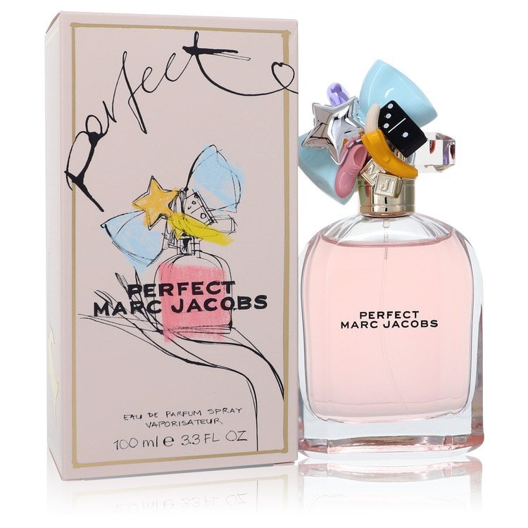 Marc Jacobs Perfect by Marc Jacobs – Flirty Floral Women's Eau de Parfum | Rhubarb, Daffodil & Almond Milk | 3.3 oz EDP