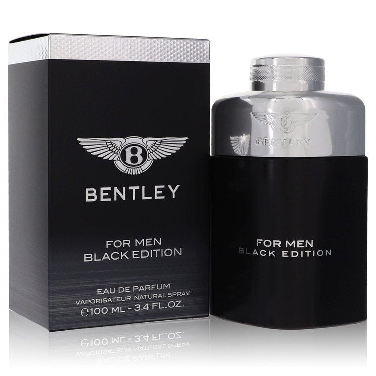 Bentley Black Edition by Bentley – Woody Spicy Men's Eau de Parfum | Pink Pepper, Nutmeg & Cedarwood | 3.4 oz EDP