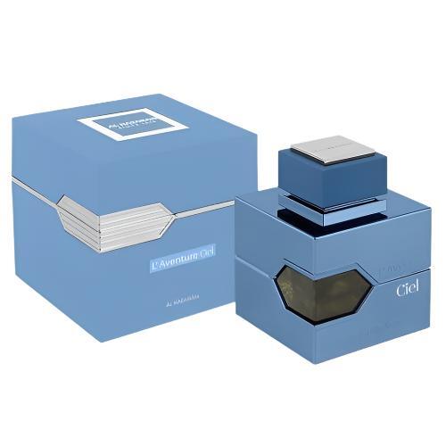 Al Haramain L’Aventure Ciel – Fresh Aromatic Men's Extrait de Parfum | Bergamot, Lavender & Sandalwood | 3.4 oz
