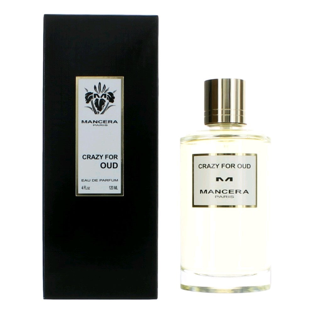 Mancera Crazy For Oud by Mancera – Rich Floral Oud Unisex Eau de Parfum | Bulgarian Rose, Patchouli & Vanilla | 4 oz EDP