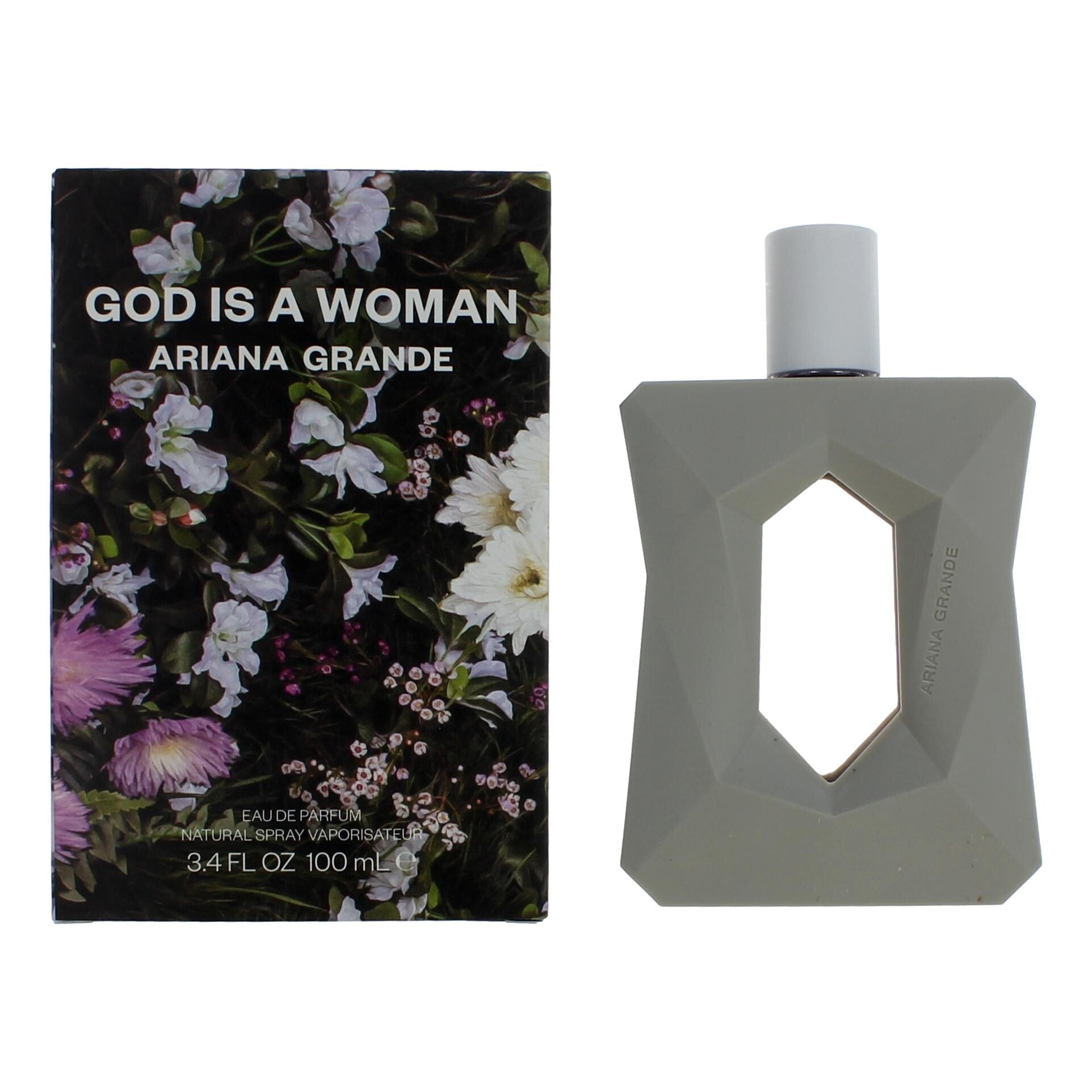 Ariana Grande God Is a Woman – Empowering Floral Women's Eau de Parfum | Vanilla, Musk & Soft Florals | 3.4 oz EDP