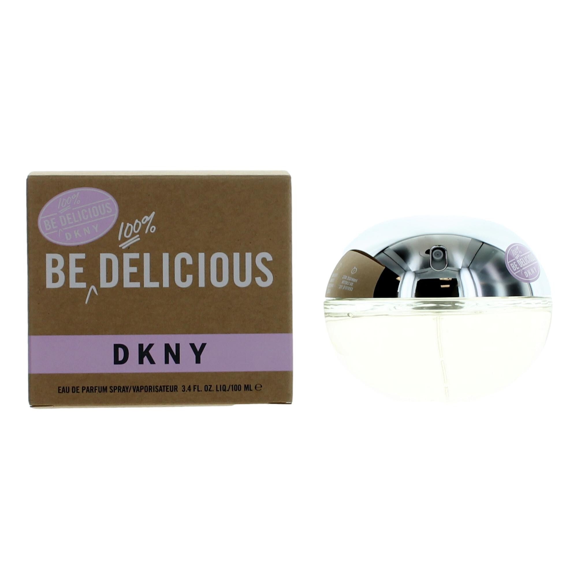 Donna Karan DKNY Be 100% Delicious – Fresh Fruity Women's Eau de Parfum | Blackcurrant, Orange Flower & Sandalwood | 3.4 oz EDP