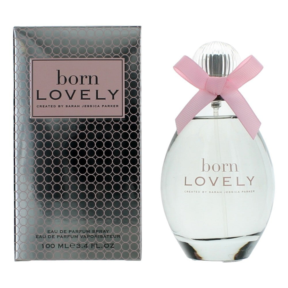 Sarah Jessica Parker Born Lovely by Sarah Jessica Parker – Fresh Floral Women's Eau de Parfum | Mandarin, Peony & Cedar | 3.4 oz EDP