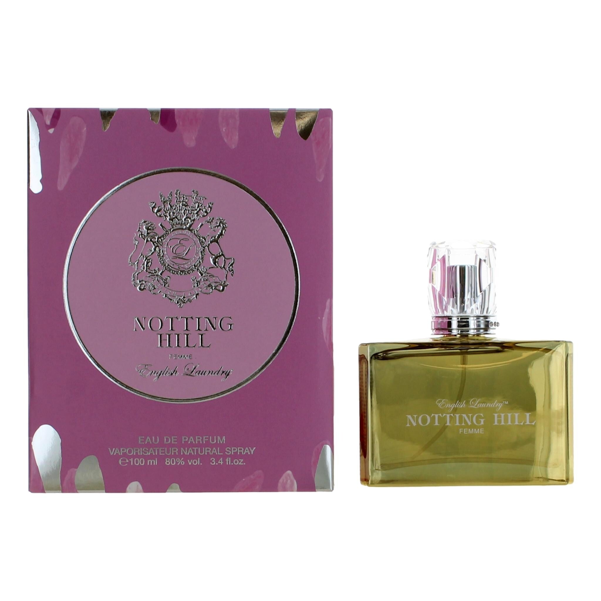 English Laundry Notting Hill by English Laundry – Fresh Floral Women's Eau de Parfum | Bergamot, Cassis & Floral Heart | 3.4 oz EDP