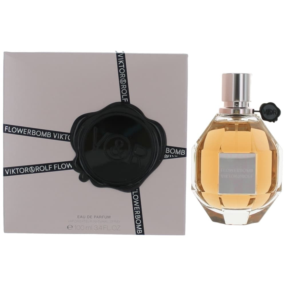 Viktor & Rolf Flowerbomb by Viktor & Rolf – Iconic Floral Gourmand Women's Eau de Parfum | Jasmine, Rose & Patchouli | 3.4 oz EDP