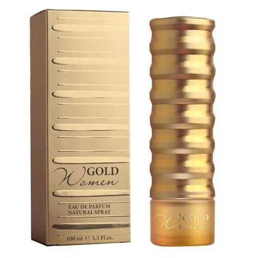 Gold by New Brand – Warm Floral Women's Eau de Parfum | Jasmine, Vanilla & Musk | 3.3 oz EDP