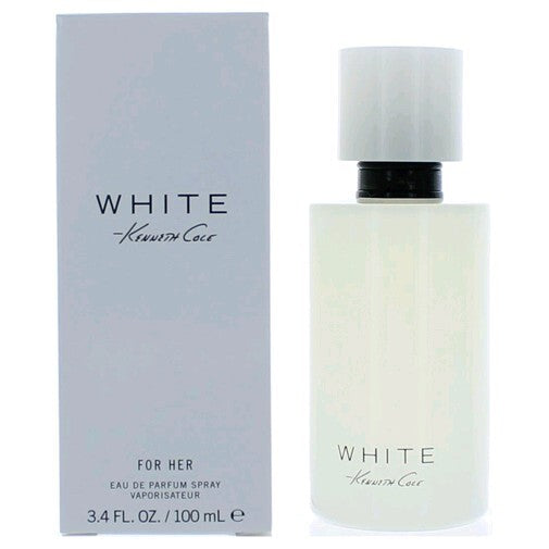 Kenneth Cole White by Kenneth Cole – Clean Floral Women's Eau de Parfum | Lemon, Mint & Oriental Notes | 3.4 oz EDP