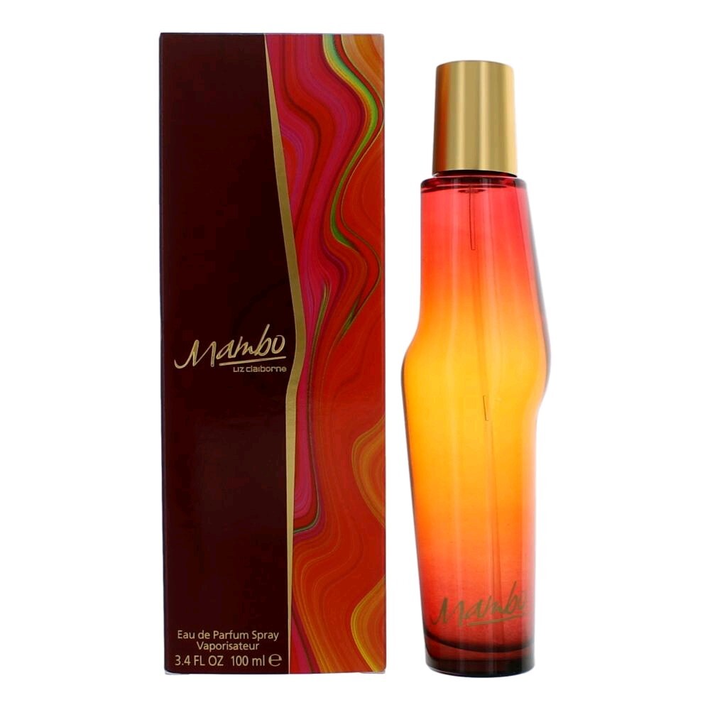 Liz Claiborne Mambo by Liz Claiborne – Fruity Floral Women's Eau de Parfum | Mango, Hibiscus & Vanilla | 3.4 oz EDP