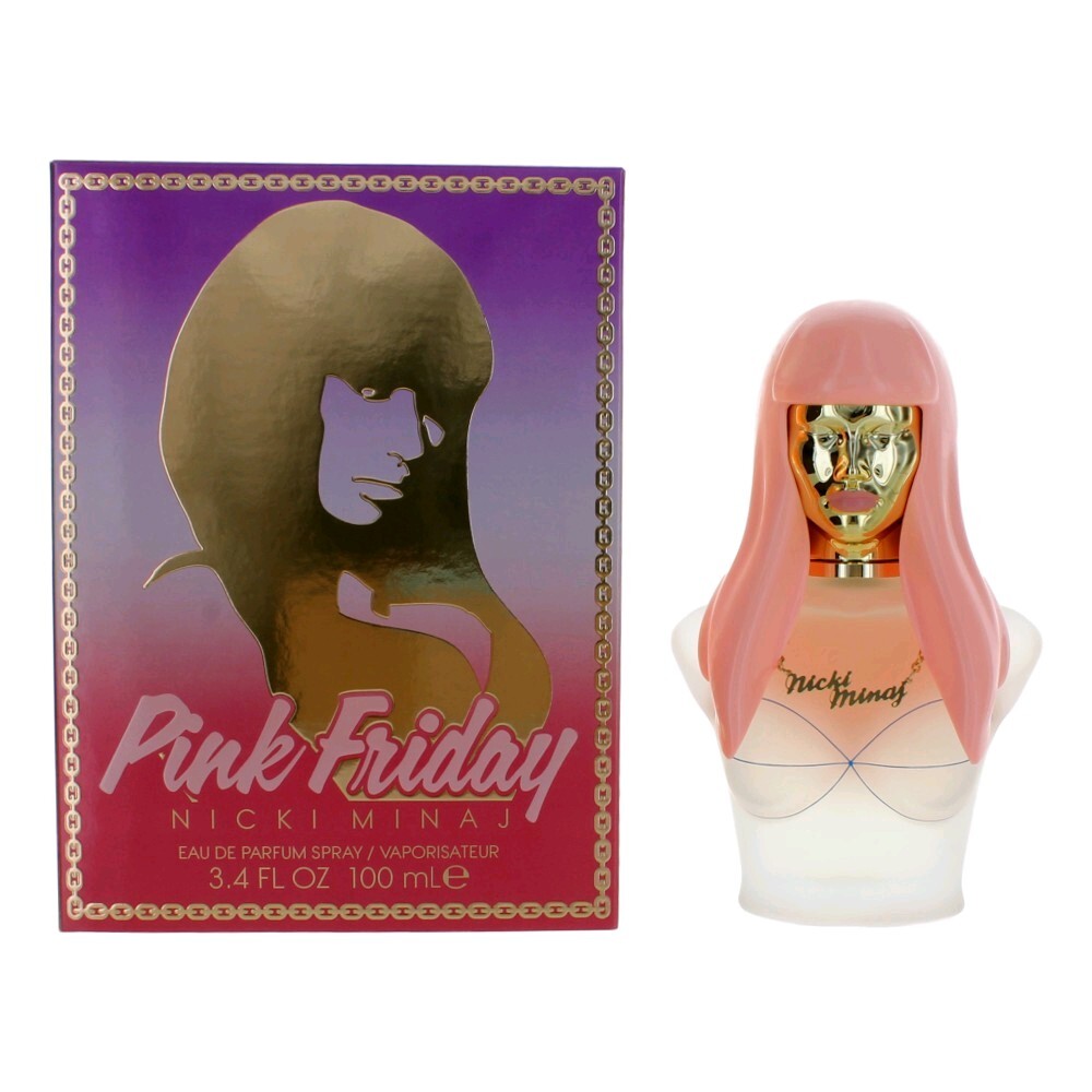 Nicki Minaj Pink Friday by Nicki Minaj – Fruity Floral Women's Eau de Parfum | Mandarin, Lotus & Vanilla | 3.4 oz EDP